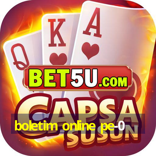 boletim online pe